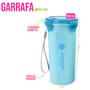 Imagem de Kit Marmita e Garrafa 500ml Fitness Pote c/ Divisória Colher