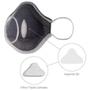 Imagem de Kit máscara fiber knit air + 30 filtros de proteção + suporte (g, preto)