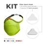 Imagem de KIT Máscara FIBER Knit Sport + 30 Filtros de Proteção + Suporte - Infantil