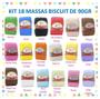 Imagem de Kit Massas Biscuit JL Artesanato - 18 Unid., 90g, Coloridas