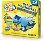 Imagem de Kit Massinha Dinossauro Azul 150G Art Kids Acrilex