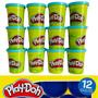 Imagem de Kit massinha play doh 12 potes escolha sua cor hasbro e4829