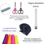 Imagem de Kit Material Escolar Completo Caderno Mochila Ensino Médio Caneta Gel Lápis Canetas Ponta Fina Faculdade