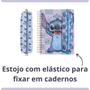 Imagem de Kit Material Escolar Stitch 3 Estojos Grande Pequeno Pelúcia Guardar Canetas Lápis Borracha Tesoura