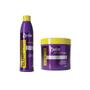 Imagem de Kit Matizador Roxo Blond Care Detra Hair Shampoo + Mascara