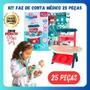 Imagem de Kit Médico Brinquedo Infantil Com Bancada Faz De Conta Didático 25 Peças