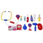 Imagem de Kit Médico Com 14 Acessórios Maleta Infantil Azul DmToys