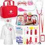 Imagem de Kit Médico Infantil XZZO (3 a 5 anos) com Bolsa e Estetoscópio