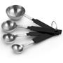 Imagem de Kit Medidor Confeiteiro Colheres Inox Onix 4Pç Medida Colher
