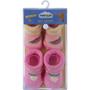 Imagem de Kit meia C/2 pares RN feminino Pimpolho - ROSA LIMAO/AMARELO MELANCIA