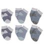 Imagem de Kit Meia You Delos Zero C/06 Pares Estampas Variadas Azul