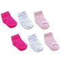 Imagem de Kit Meia You Delos Zero C/06 Pares Estampas Variadas Rosa