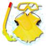 Imagem de Kit mergulho c/snorkel pe de pato infantil - ART SPORTS