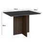 Imagem de Kit Mesa de Jantar Helo Com Vidro 120x90 com 4 Cadeiras Josi