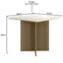 Imagem de Kit Mesa de Jantar Helo Com Vidro 90x90 com 4 Cadeiras Josi