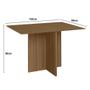 Imagem de Kit Mesa de Jantar Helo Sem Vidro 120x90 com 4 Cadeiras Josi