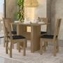 Imagem de Kit Mesa de Jantar Milano 108x68 cm com 4 Cadeiras Milano