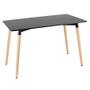 Imagem de KIT - Mesa de jantar retangular Eames 60 x 120 cm preto + 2 cadeiras Eiffel DSW