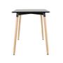 Imagem de KIT - Mesa de jantar retangular Eames 60 x 120 cm preto + 2 cadeiras Eiffel DSW