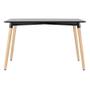 Imagem de KIT - Mesa de jantar retangular Eames 60 x 120 cm preto + 2 cadeiras Eiffel DSW