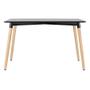 Imagem de KIT - Mesa de jantar retangular Eames 60 x 120 cm preto + 2 cadeiras Eiffel DSW
