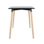 Imagem de KIT - Mesa de jantar retangular Eames 60 x 120 cm preto + 2 cadeiras Eiffel DSW