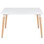 Imagem de KIT - Mesa de jantar retangular Eames 80 x 120 cm branco + 4 cadeiras Eiffel DSW