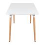 Imagem de KIT - Mesa de jantar retangular Eames 80 x 140 cm branco + 4 cadeiras Eiffel DSW