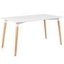 Imagem de KIT - Mesa de jantar retangular Eames 80 x 140 cm branco + 4 cadeiras Eiffel DSW