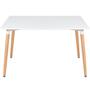 Imagem de KIT - Mesa de jantar retangular Eames 80 x 140 cm branco + 6 cadeiras Eiffel DSW