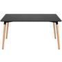 Imagem de KIT - Mesa de jantar retangular Eames 80 x 140 cm preto + 4 cadeiras Eiffel DSW