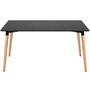 Imagem de KIT - Mesa de jantar retangular Eames 80 x 140 cm preto + 4 cadeiras Eiffel DSW