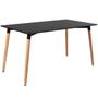 Imagem de KIT - Mesa de jantar retangular Eames 80 x 140 cm preto + 4 cadeiras Eiffel DSW