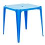 Imagem de Kit Mesa de Plastico Azul + 4 Banquetas Azul Mor