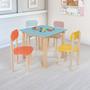 Imagem de Kit Mesa e 4 Cadeiras Infantil Colorê 65x65 Com Varias Cores