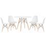 Imagem de KIT - Mesa Eames 100 cm + 4 cadeiras Eames Eiffel DSW