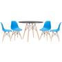Imagem de KIT - Mesa Eames 100 cm + 4 cadeiras Eames Eiffel DSW