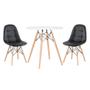 Imagem de KIT - Mesa Eames Eiffel 70 cm + 2 cadeiras estofadas Botonê