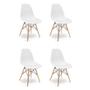 Imagem de Kit Mesa Eiffel Branca 90cm com 04 cadeiras Charles Eames Brancas