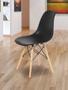Imagem de Kit Mesa Eiffel Preta 90cm com 04 Cadeiras Eiffel Pretas