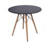 Imagem de Kit Mesa Eiffel Preta 90cm com 04 Cadeiras Eiffel Pretas