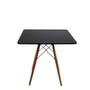 Imagem de Kit Mesa Eiffel Preta Quadrada 80cm + 04 Cadeiras Eiffel