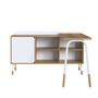 Kit Mesa Escrivaninha Giratória 111cm e Balcão Credenza 1 Gav 1 Porta 136cm Home Office Flexus - Artesano Móveis Imagem de Kit Mesa Escrivaninha Giratória 111cm e Balcão Credenza 1 Gav 1 Porta 136cm Home Office Flexus