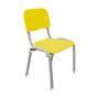 Imagem de Kit Mesa Infantil 4 Cadeiras Reforçada LG flex Amarela