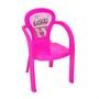 Imagem de Kit Mesa Infantil Meninas Decorada Love + 1 Cadeira Love Usual