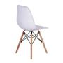 Imagem de kit Mesa Jantar Eiffel 80cm Preta + 2 Cadeiras Charles Eames - Branca