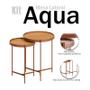 Imagem de Kit Mesa Lateral Aqua Nature Cobre - Imcal