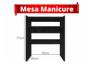 Imagem de kit Mesa Manicure + Porta Esmaltes +  Aparador Carrinho Auxiliar - AJL