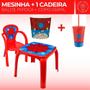 Imagem de Kit Mesa Mesinha 1 Cadeira Infantil Balde Pipoca e Copo 550ml Lanchar