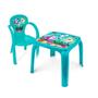 Imagem de Kit Mesa Mesinha e 1 Cadeira Infantil Educativa Resistente Brincar Estudar